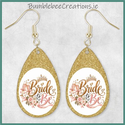 Handmade Le Grá : Earrings : Bride To Be A : Gold